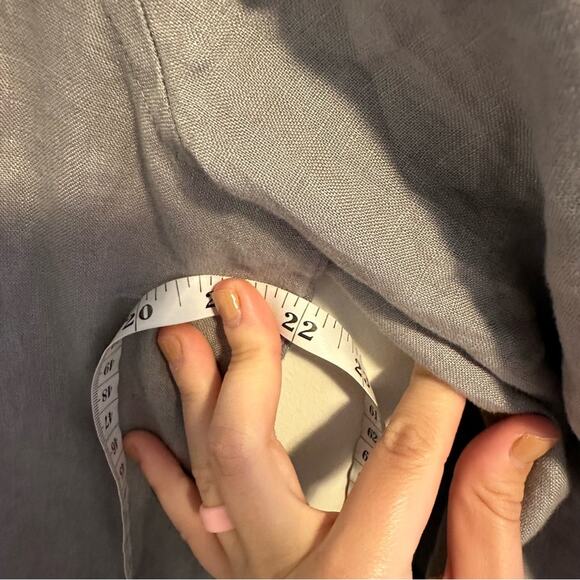 St. Tropez West Gray Soft Linen Zip Up Hooded Jacket XL - Picture 6 of 12